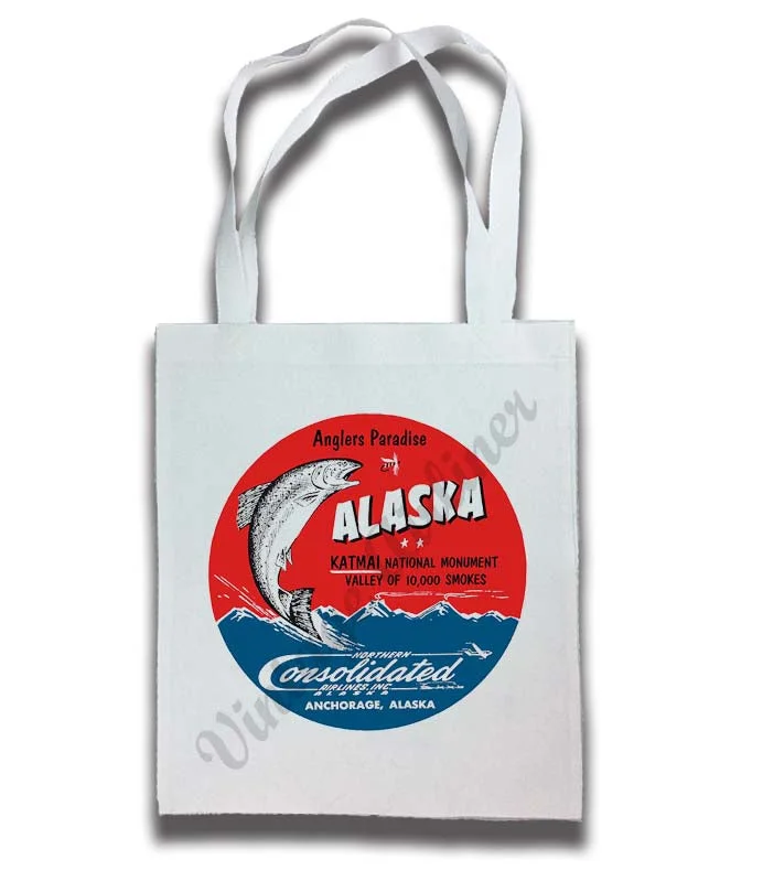 Elevated Casual Discounts Northern Consolidated Airlines Vintage Tote Bag