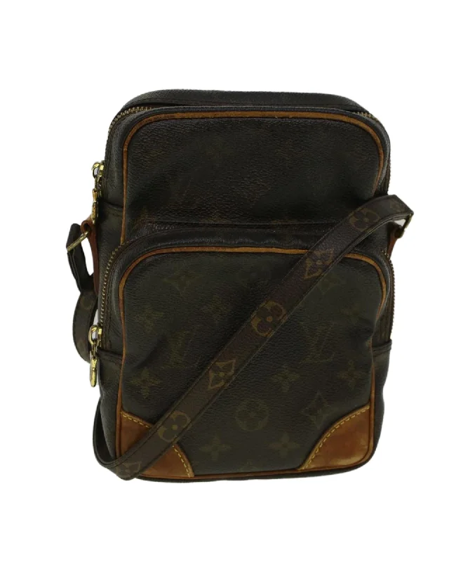 Snag Fabulous Fashion Bargains Louis Vuitton Pochette Monogram Canvas Crossbody Bag M51827 Brown  Authentic Louis Vuitton Pochette Monogram Canvas Crossbody Bag  Pre-Loved Louis Vuitton Pochette Monogram Canvas Crossbody Bag  Vintage Louis Vuitton Pochette Monogram Canvas Crossbody Bag