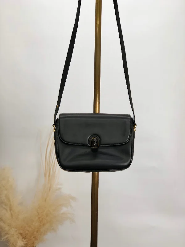 Exclusive Discount GUCCI Bamboo Turn Lock  Shoulder bag Black Vintage hksc78