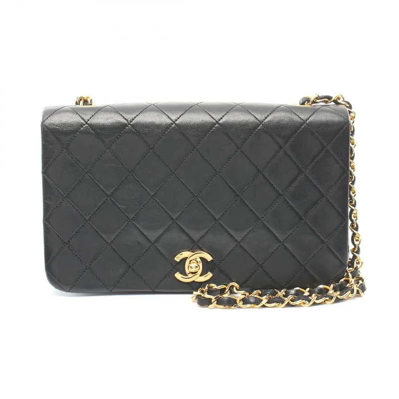 Lightweight And Affordable Bags Chanel Lambskin Full Flap Shoulder Bag Black