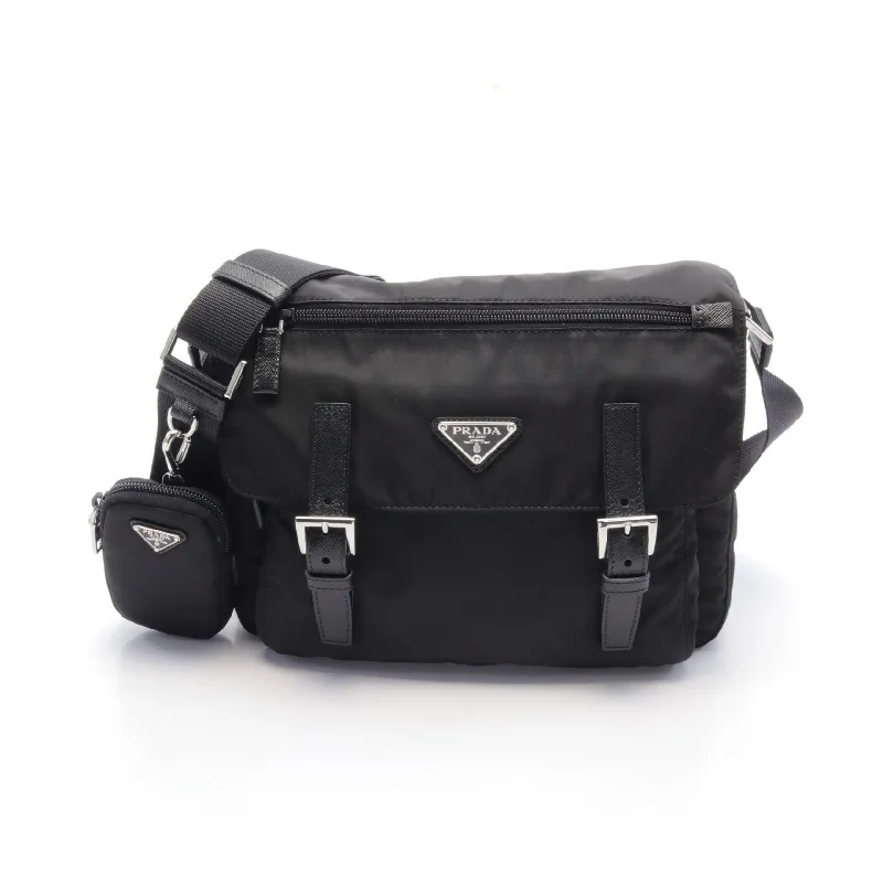 Unbeatable Deals Prada Nylon Leather VELA Shoulder Bag