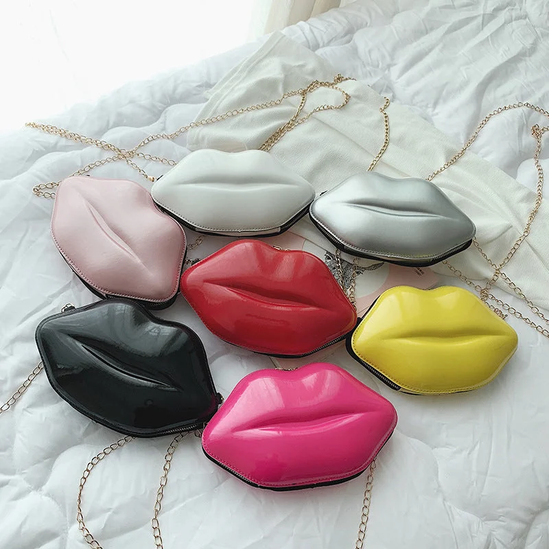 Embrace New Fashion Wholesale Personalized PU Shoulder Lip Bag