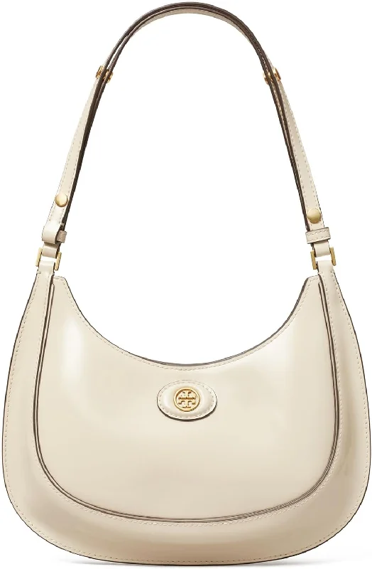 Tory Burch Women's Robinson Spazzolato Convertible Crescent, Shea Butter