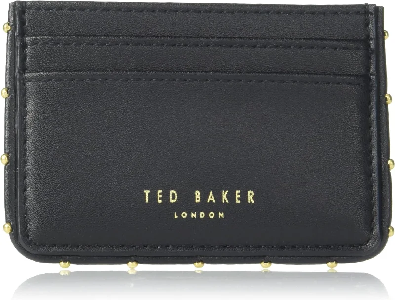 Ted Baker London KAHNIA-Studded Edge Leather Cardholder, Black