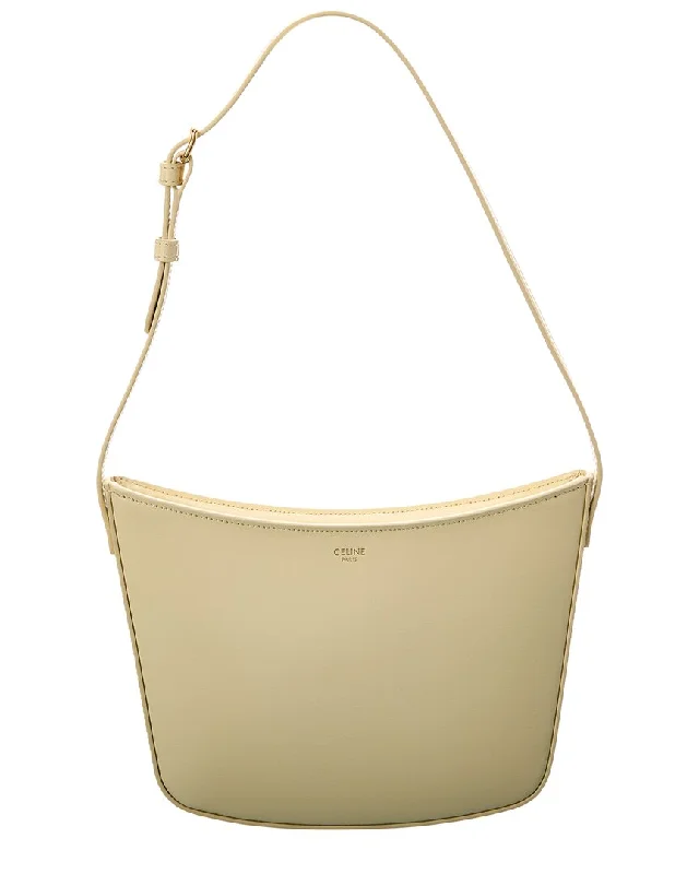 Celine Croque Medium Leather Hobo Bag