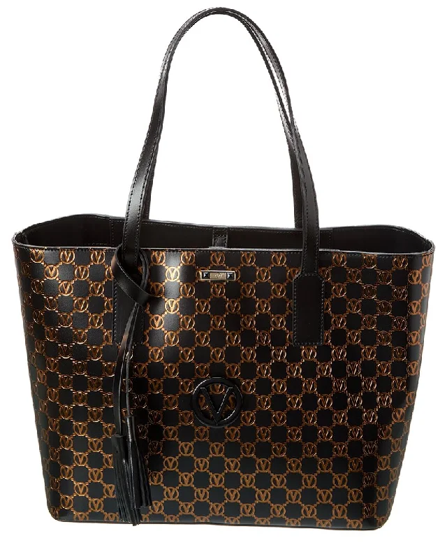 Valentino by Mario Valentino Soho Monogram Leather Tote