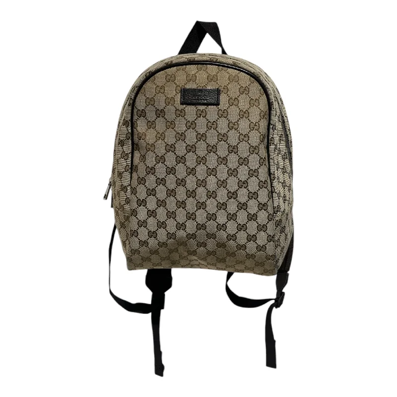 GUCCI/Backpack/Monogram/Cotton/BRW/CANVAS TRAVEL