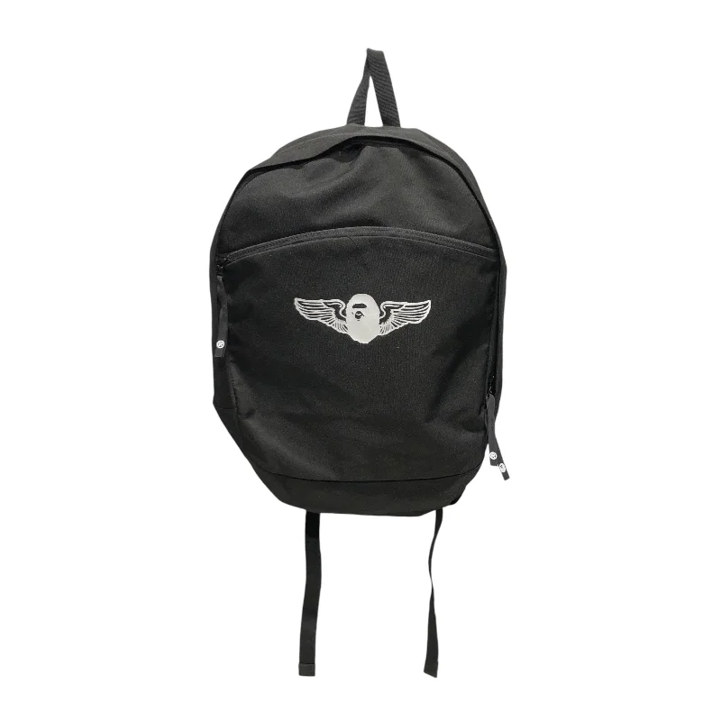 BAPE/Backpack/Polyester/BLK/WINGS LOGO