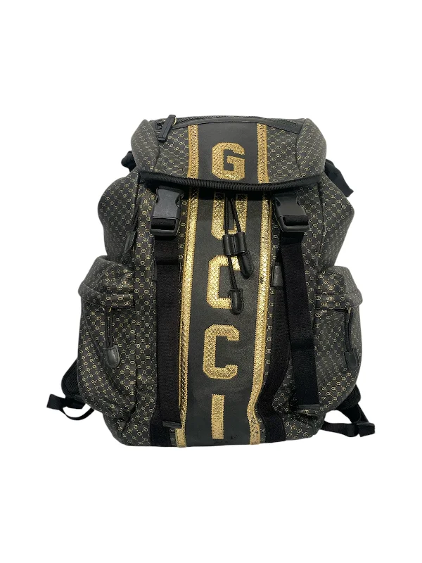 GUCCI/Backpack/Monogram/Leather/BLK/CALFSKIN BACKPACK