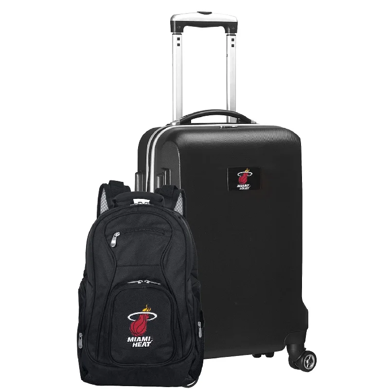 Miami HEAT Deluxe 2 Piece Backpack Carry-On Set