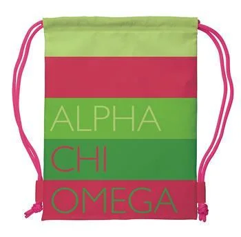 Greek Sorority Organization Drawstring Backpack - a1009