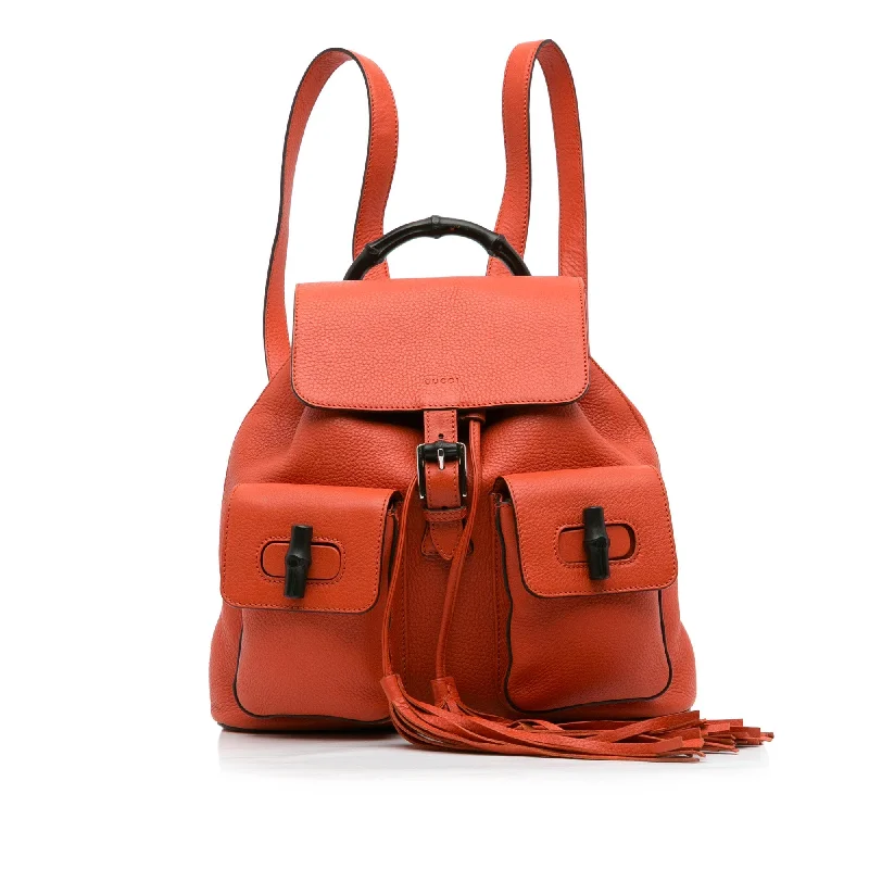 Gucci Bamboo Backpack Orange