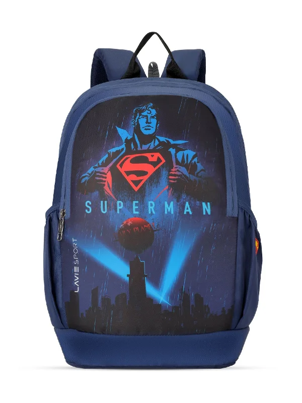 Lavie Sport Superman Survivor 33L Casual Laptop Backpack For Men/Women & Boys/Girls Navy