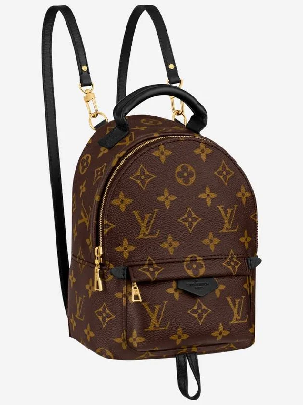 Palm Springs Monogram Mini Backpack Brown