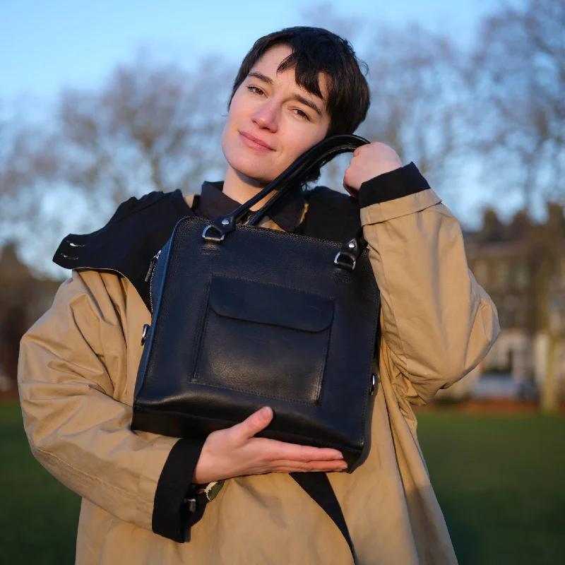 Black Square Hoo Bag