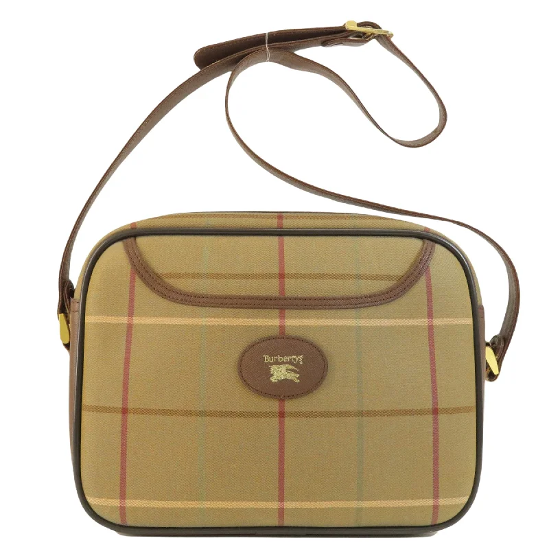 Burberry Nova Check  Canvas Shoulder Bag (Pre-Owned)