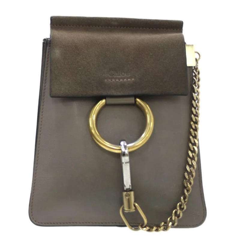 Chloé Faye  Leather Shoulder Bag (Pre-Owned)