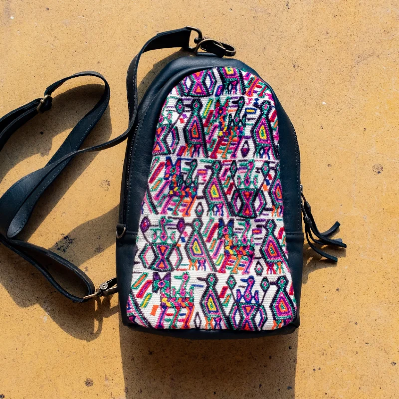 CROSSBODY SLING 2.0 - OOAK HUIPIL TEXTILE - BLACK - NO. 11163 Affordable Luxury – Exclusive Savings On Premium Bags