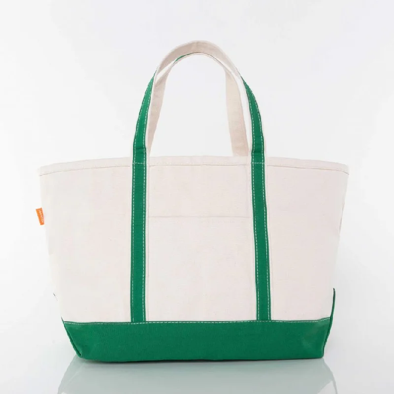 Emerald Large Zippered Tote Bag