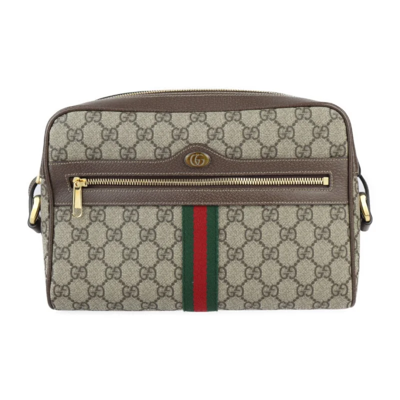 Gucci Ophidia  Canvas Shoulder Bag (Pre-Owned)