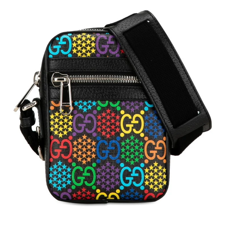 Gucci Psychedelic  Canvas Shoulder Bag (Pre-Owned)