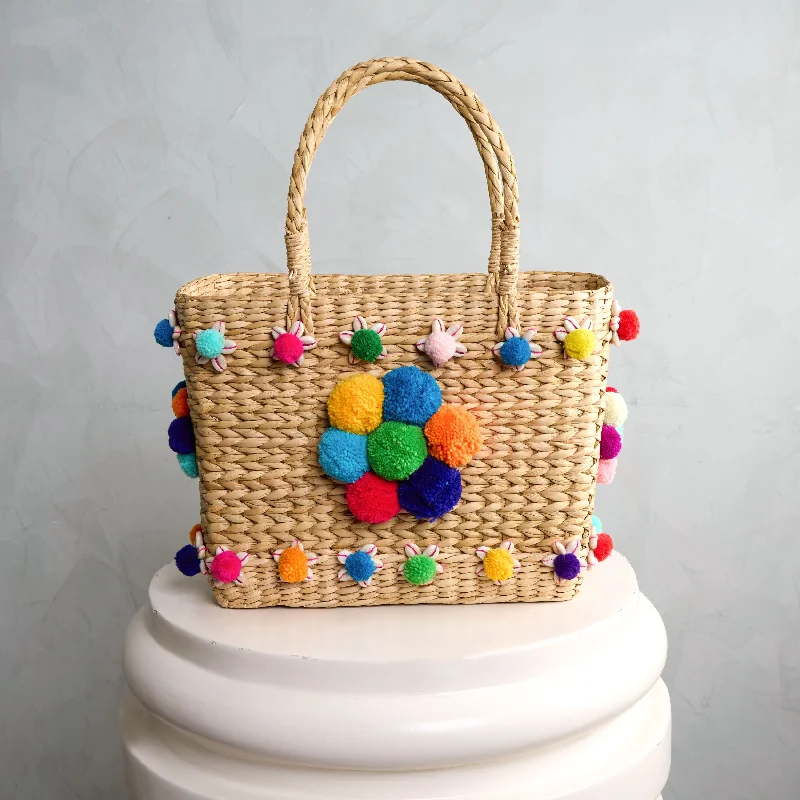 Hand Embellished Basket Bag