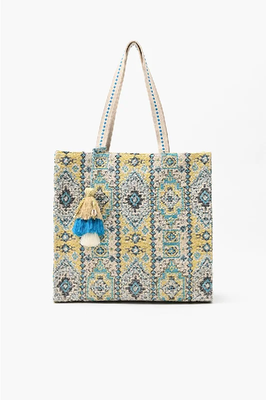 Indian Ancient Rug Inspired Tote