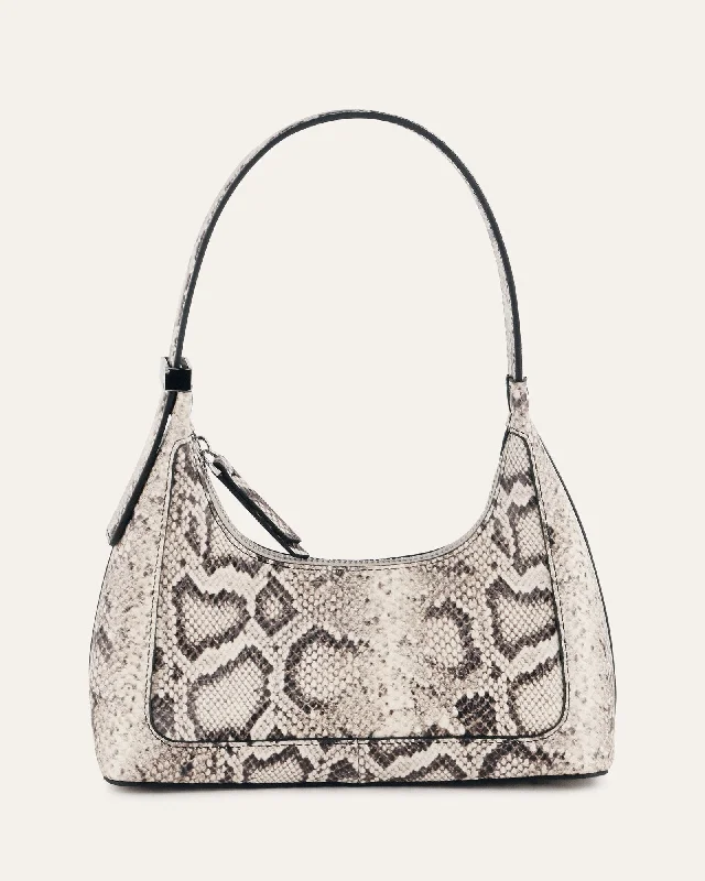 ISABEL SHOULDER BAG NATURAL SNAKE LEATHER