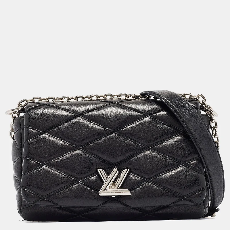 Louis Vuitton Black Malletage Leather Go-14 Pm Bag