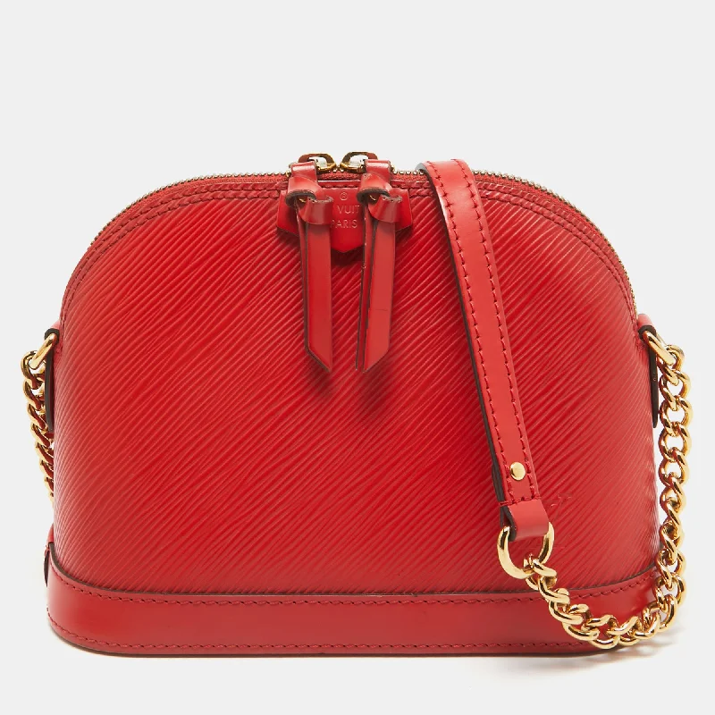 Louis Vuitton Red Epi Leather Mini Alma Bag