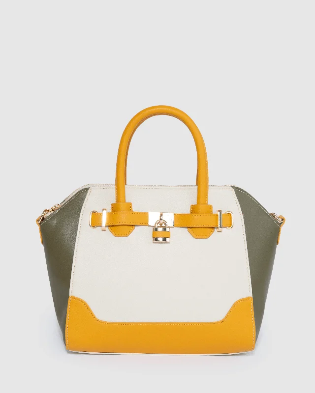 Multi Colour Frankie Lock Tote Bag