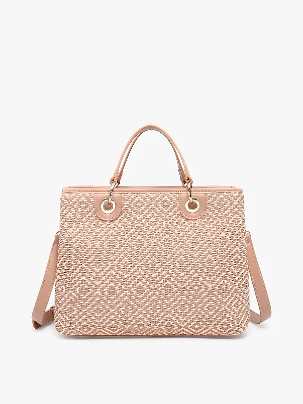 Nancy Vegan Diamond Woven Tote