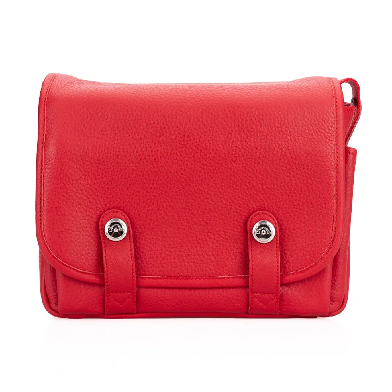 Oberwerth Harry & Sally Medium Leather Camera Bag, Fire Red