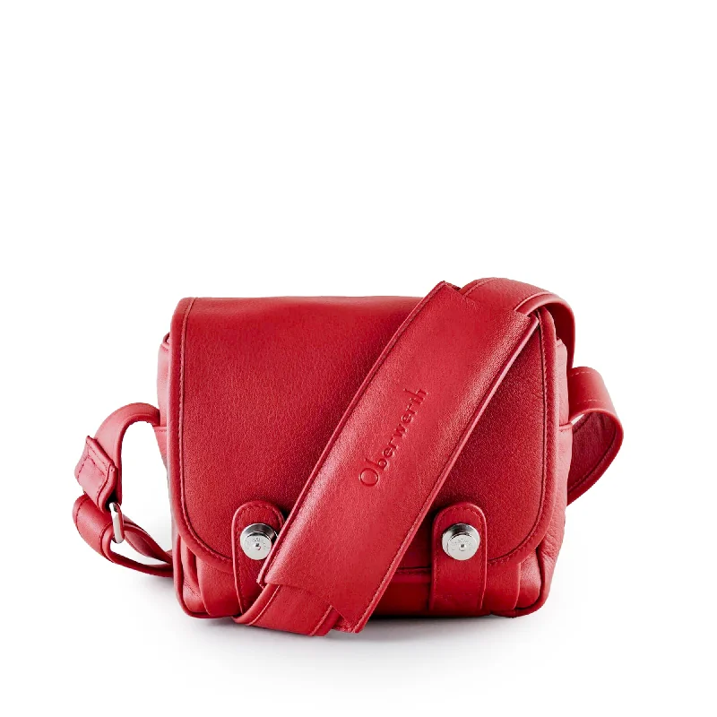 Oberwerth ‘Phil’ Leather Camera Bag - Fire Red