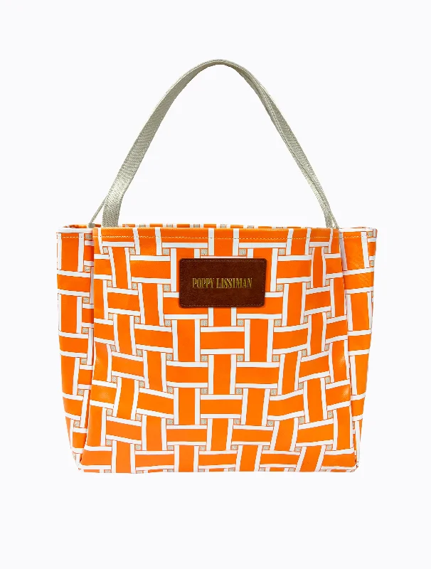 Polanco Tote - Orange Weave