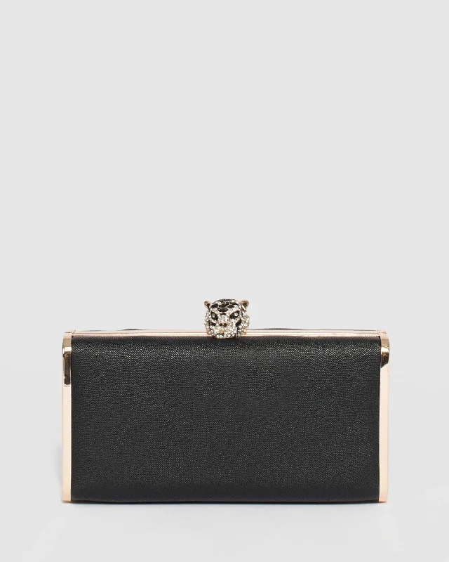 Black Tiger Hardcase Clutch Bag