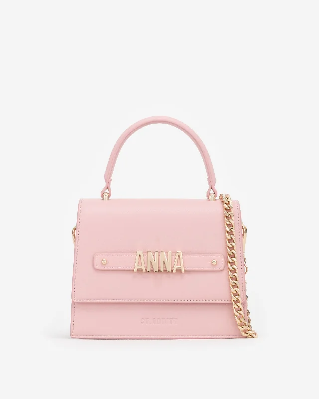 Evening Bag in Pink with Personalised Hardware