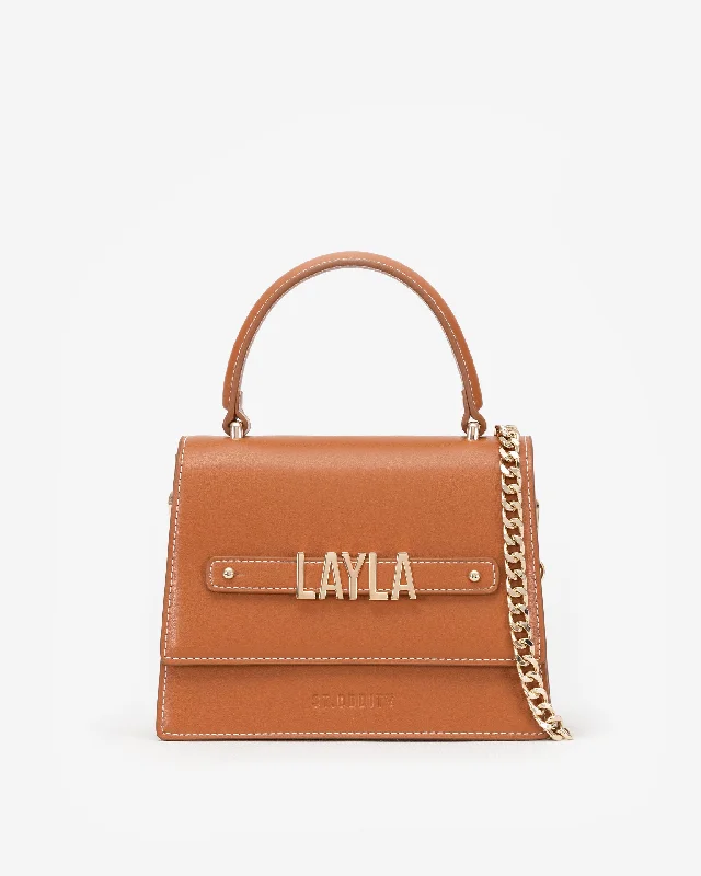 Evening Bag in Terracotta with Personalised Hardware