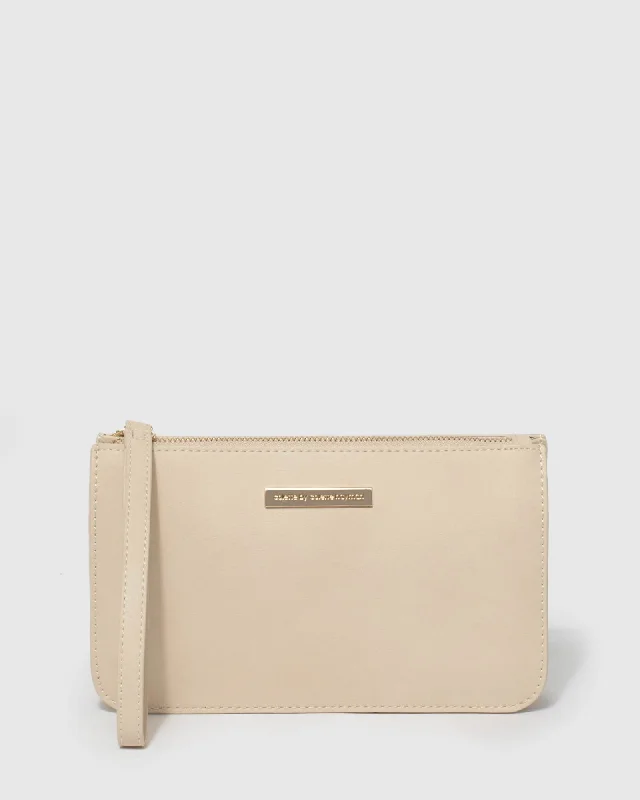 Ivory Willow Wristlet Clutch Bag