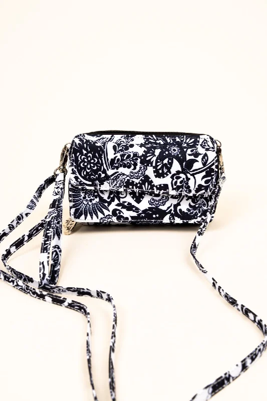 Victorian Garden Crossbody Organizer Clutch