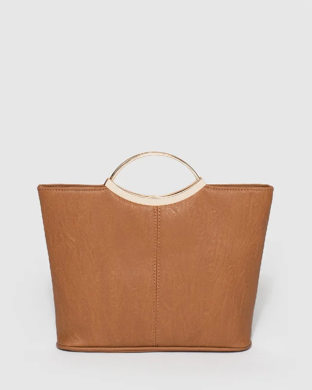 Tan Jessie Clutch Bag