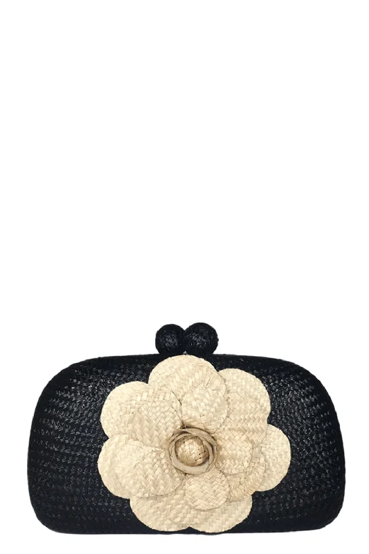 Mia Camelia Clutch - Black