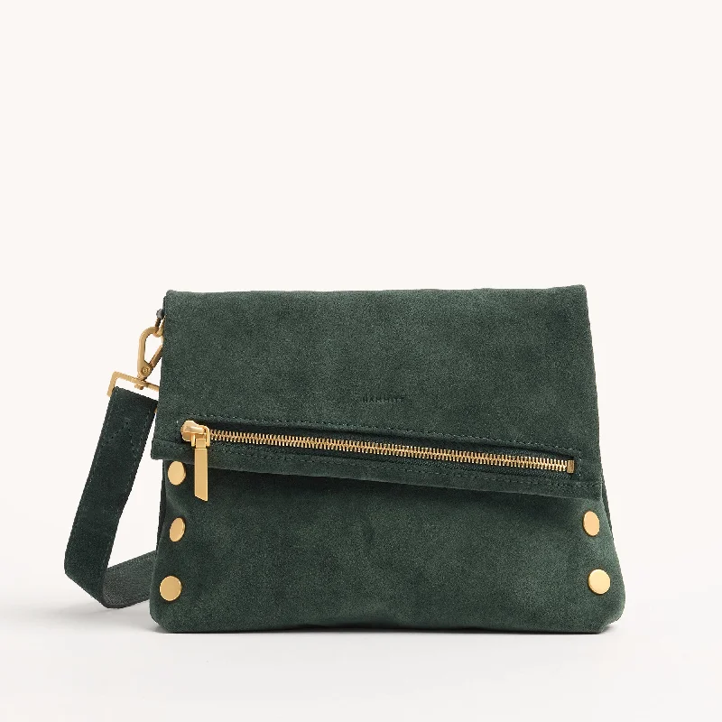 VIP Clutch Bag in Green Room Suede