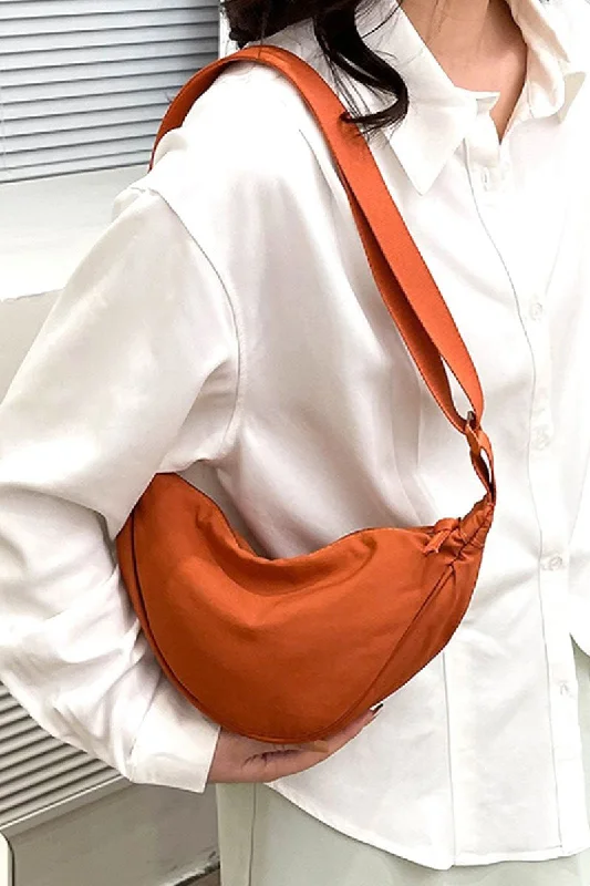 Orange Apollo Half Moon Crossbody