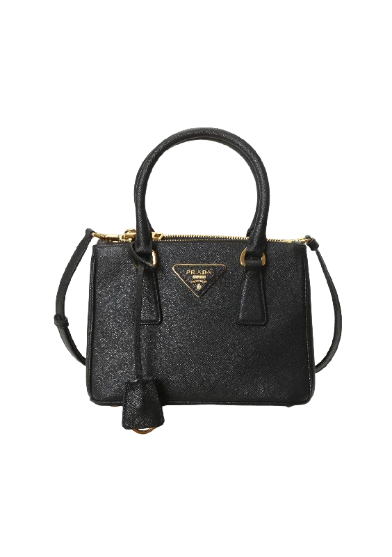 MINI SAFFIANO DOUBLE ZIP GALLERIA