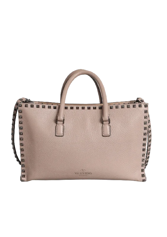 ROCKSTUD TOP HANDLE BAG